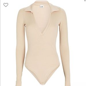 ALIX NYC Monterey Polo Rib Knit Bodysuit